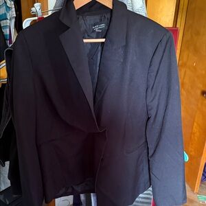 Black Label Women's Black Tailored Blazer - Classic Double-Button Jacket